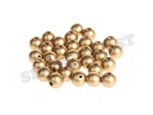 wooden beads 10mm gold