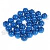 wooden beads 10mm medium blue