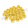 wooden beads 10mm pastel yellow