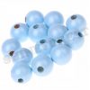 wooden beads 12mm baby blue