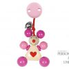 Pram Toy Clip Pink Mouse