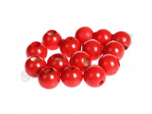 safety beads 12mm red